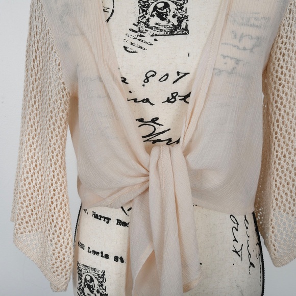 Mesh Kimono Coverup - Picture 2 of 3